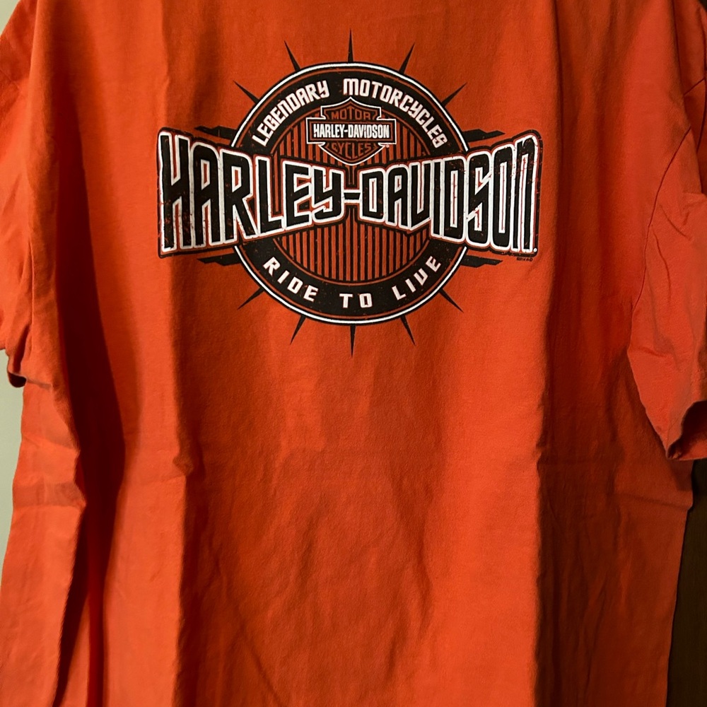 Harley-Davidson Orange Short Sleeve Tee